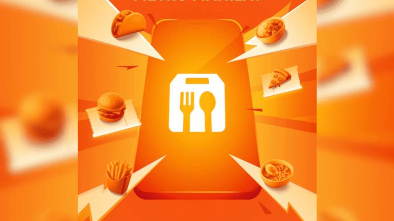ShopeeFood logo graphic announcing the food delivery service's Philippine launch