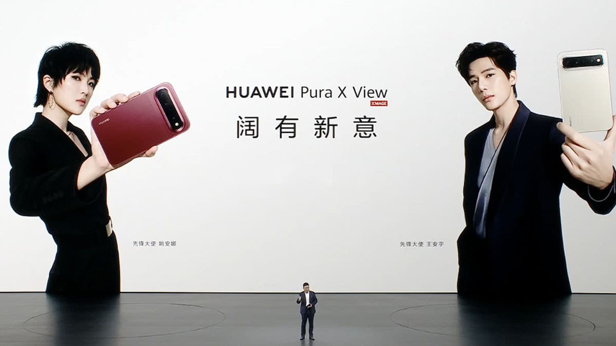 Huawei Pura X View wide-screen smartphone