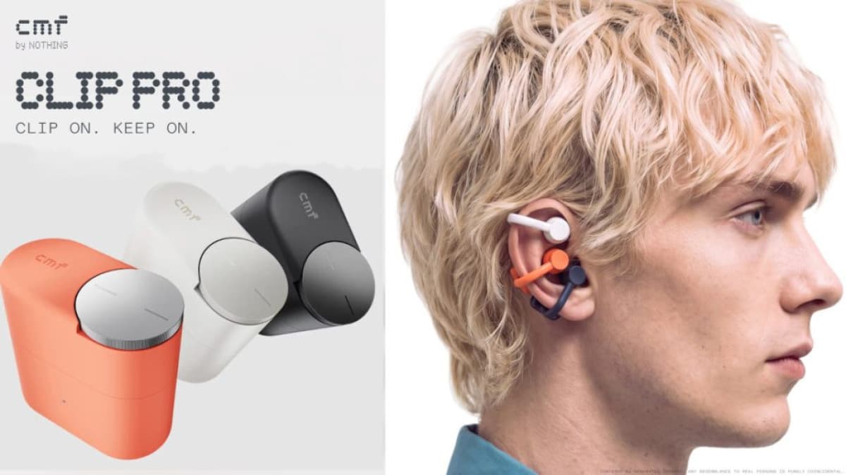 CMF Clip Pro open-ear clip-on earbuds shown in launch imagery
