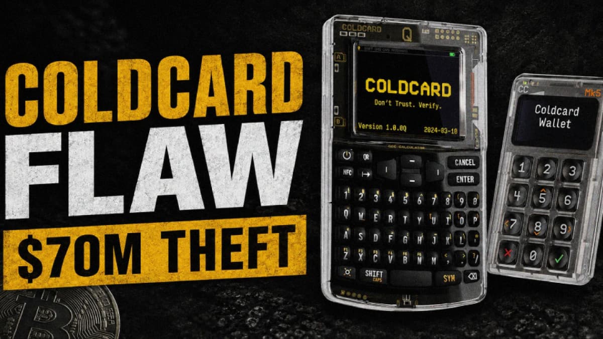 Graphic used in reporting on the Coldcard hardware wallet security flaw