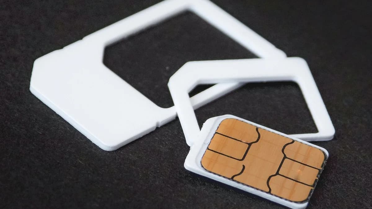 A mobile SIM card