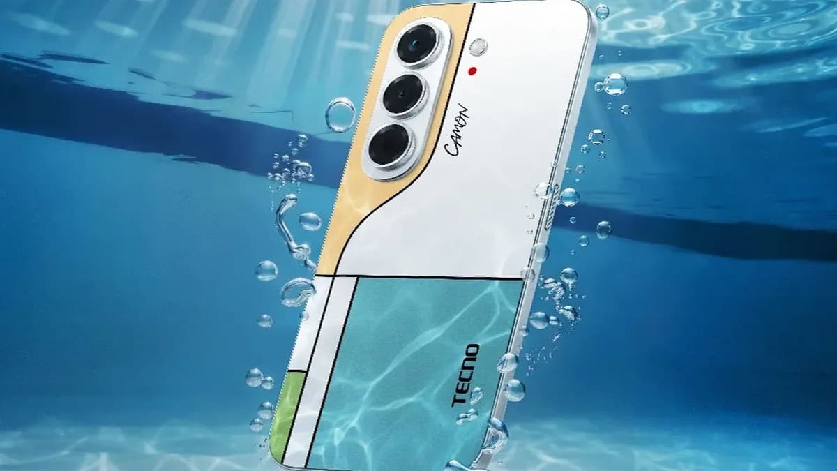 TECNO CAMON Slim 5G ultra-slim smartphone promotional image