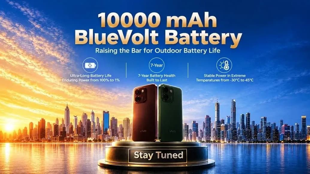 vivo V80 Lite promotional image highlighting its 10,000mAh battery