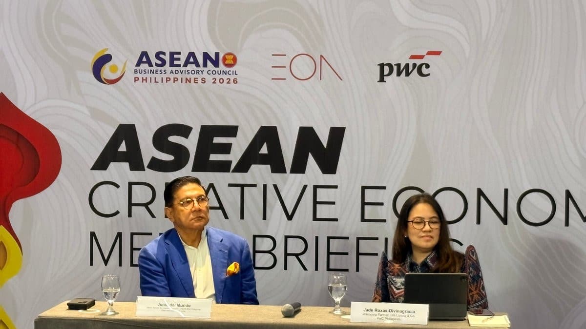 Presentation of the ASEAN creative economy study at a press briefing
