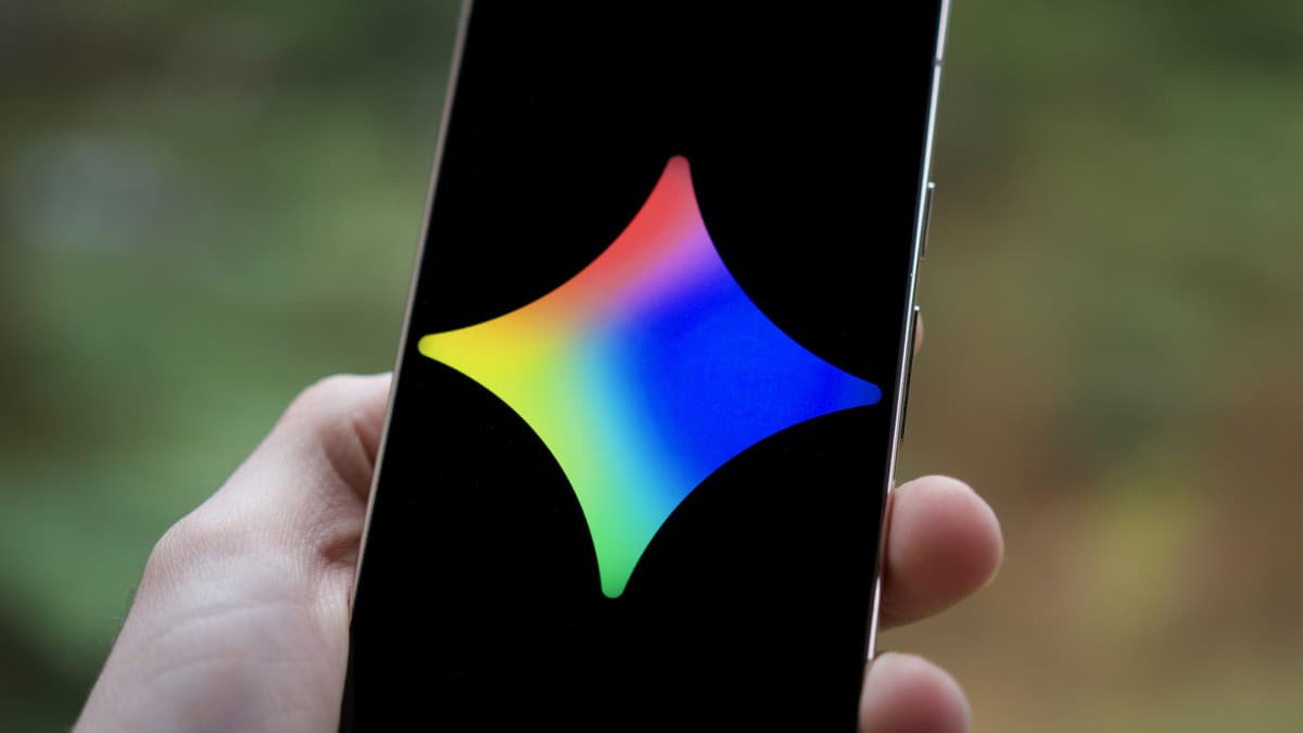 Google Gemini logo displayed on a smartphone screen
