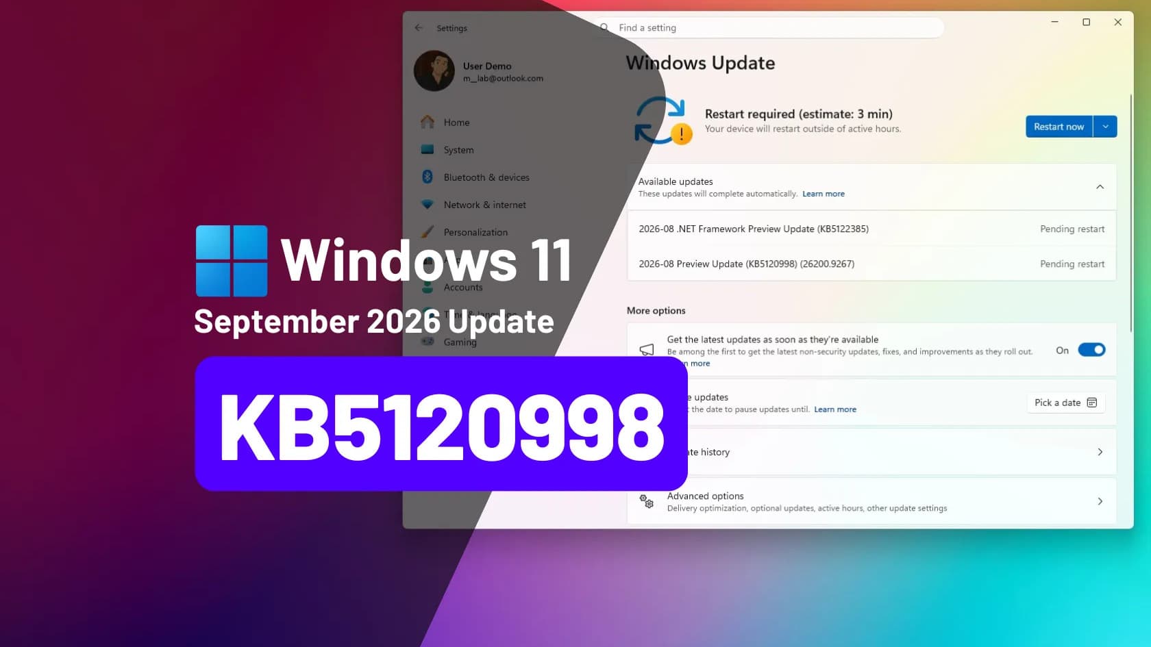 Windows 11 desktop showing the Start menu and taskbar