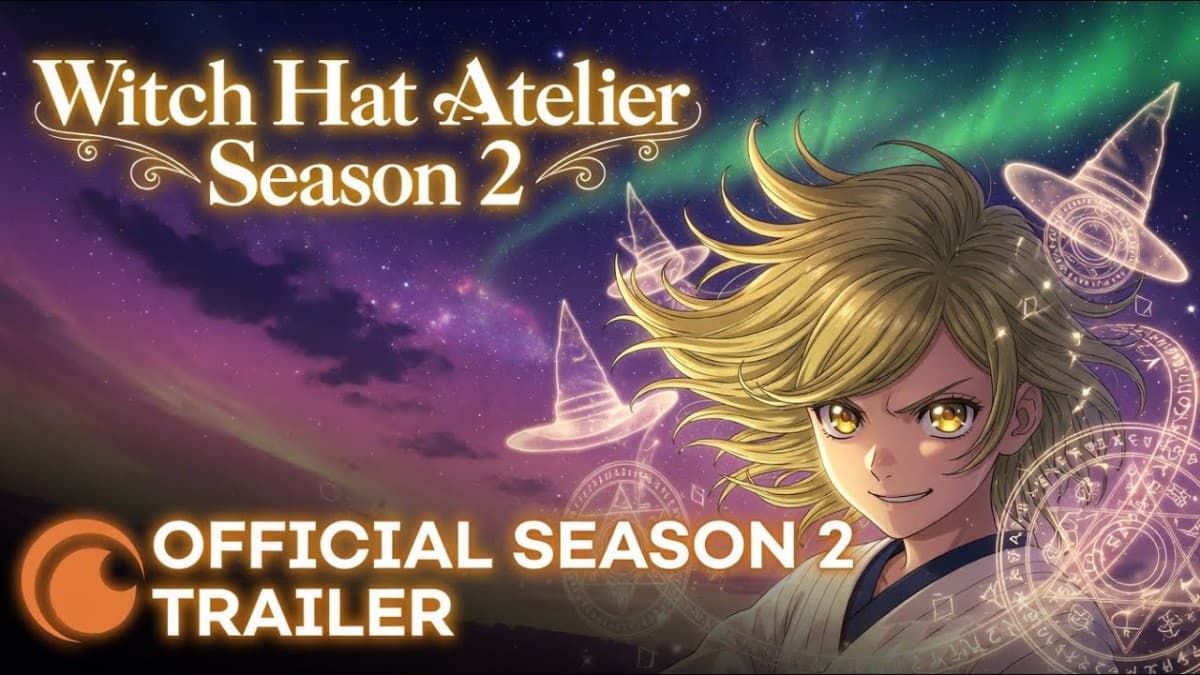 Coco and the witches of Witch Hat Atelier in the Season 2 official announcement trailer