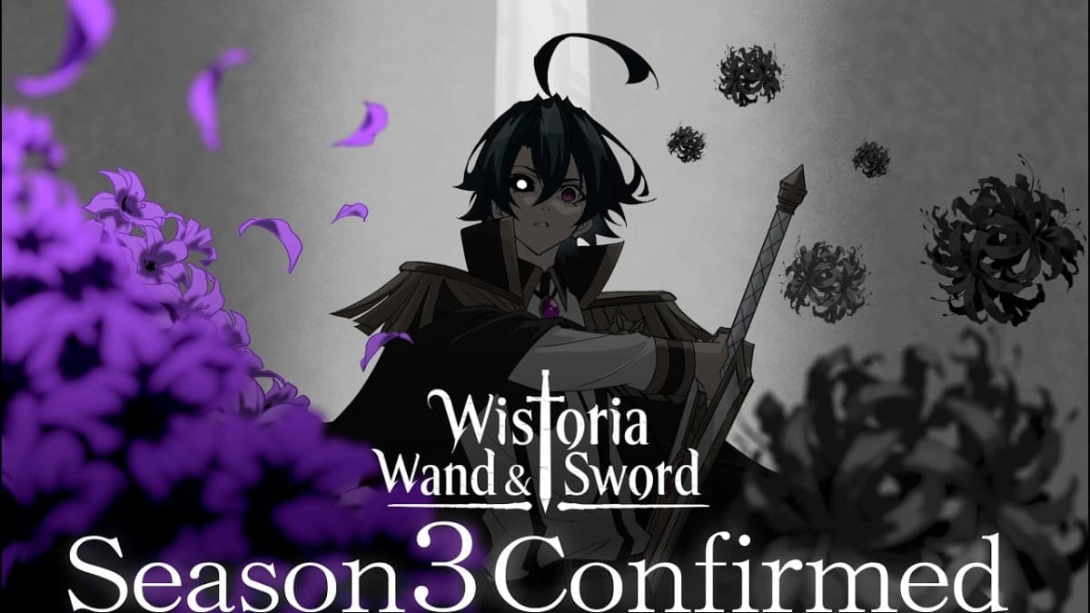 Will Serfort with his sword in the Wistoria: Wand and Sword Season 3 production announcement video