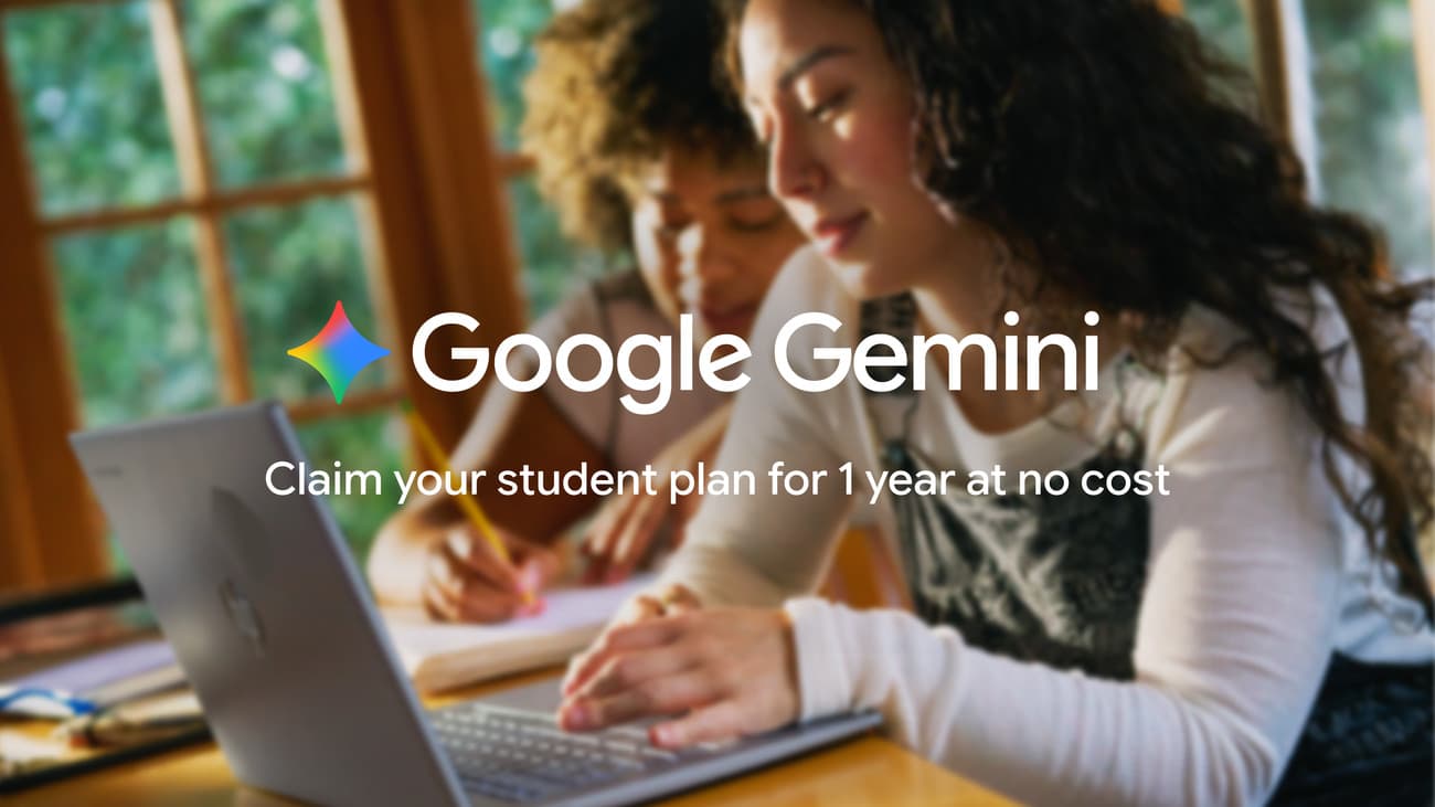 Google Gemini back-to-school student offer promotional artwork
