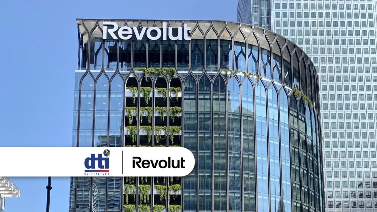 Graphic illustrating Revolut's Philippine digital bank plans