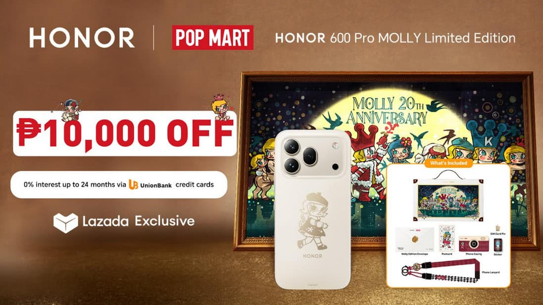 HONOR 600 Pro MOLLY Edition smartphone with Pop Mart MOLLY branding