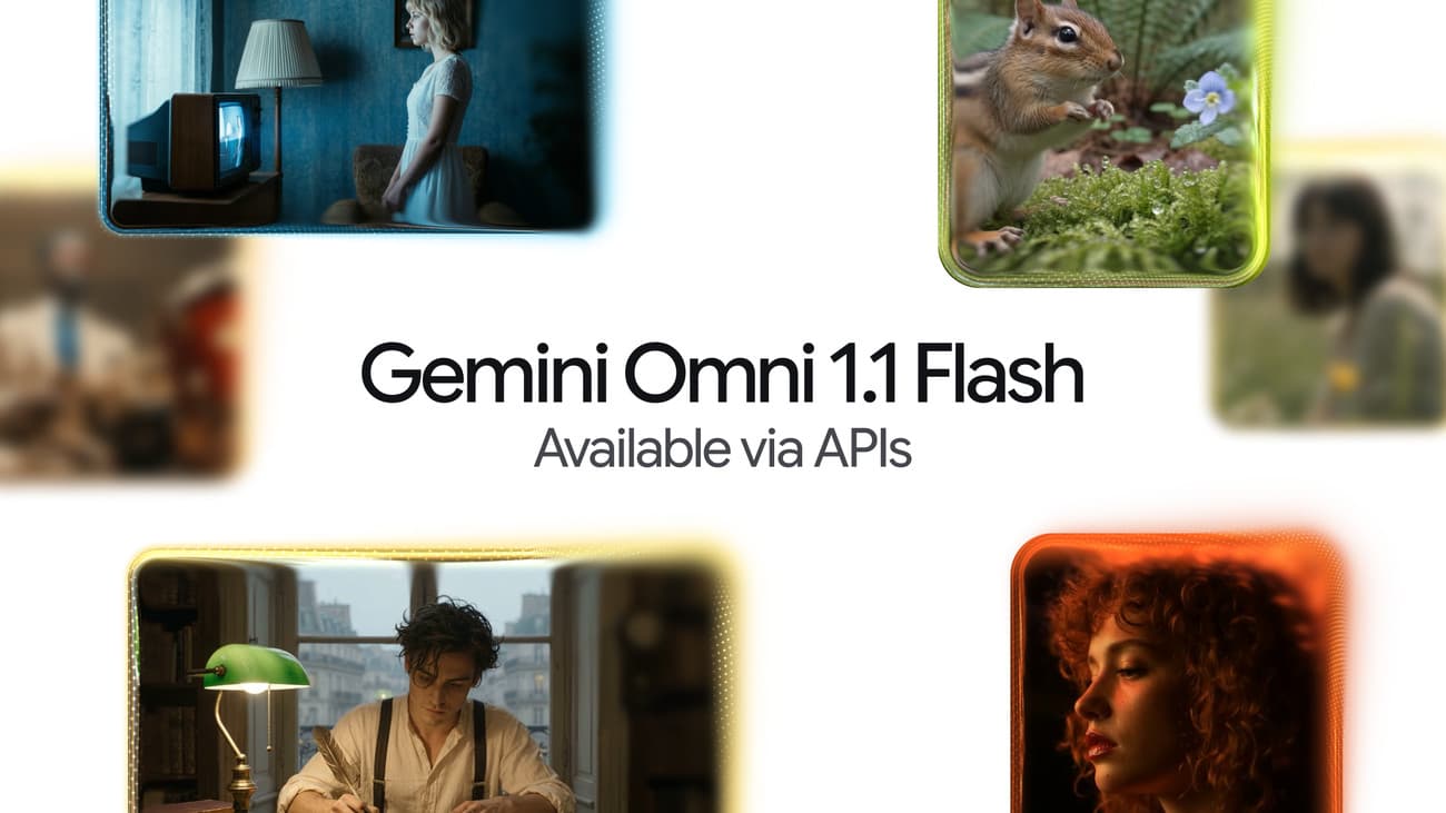 Gemini Omni 1.1 Flash promotional graphic from Google's announcement