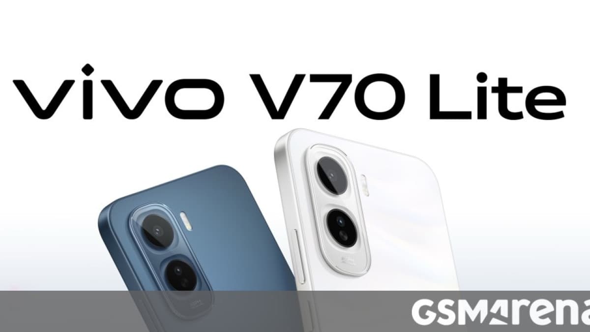 vivo V70 Lite 4G smartphone shown in official launch imagery