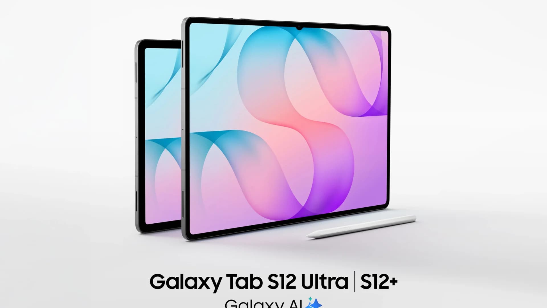 Samsung Galaxy Tab S12 Ultra and Galaxy Tab S12+ tablets shown with S Pens