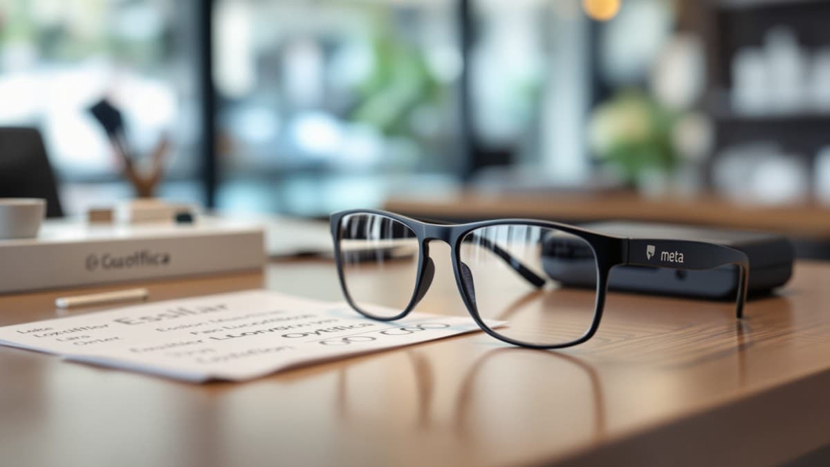 Meta Glasses frames from the Meta and EssilorLuxottica partnership showing multiple style options