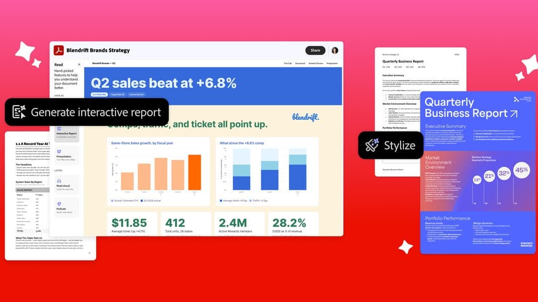 Adobe Productivity Agent in Acrobat announcement graphic