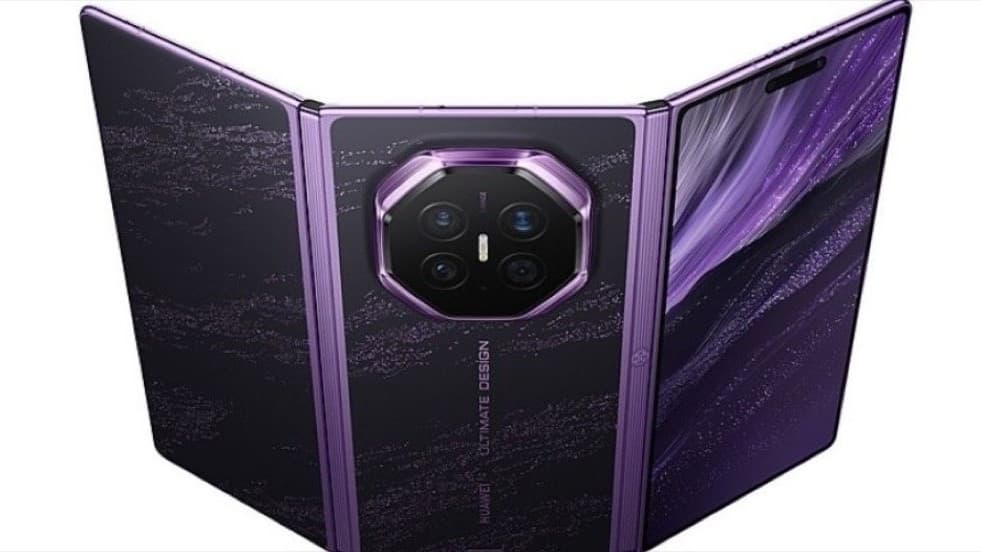 Huawei Mate XT 2 tri-fold smartphone promotional image