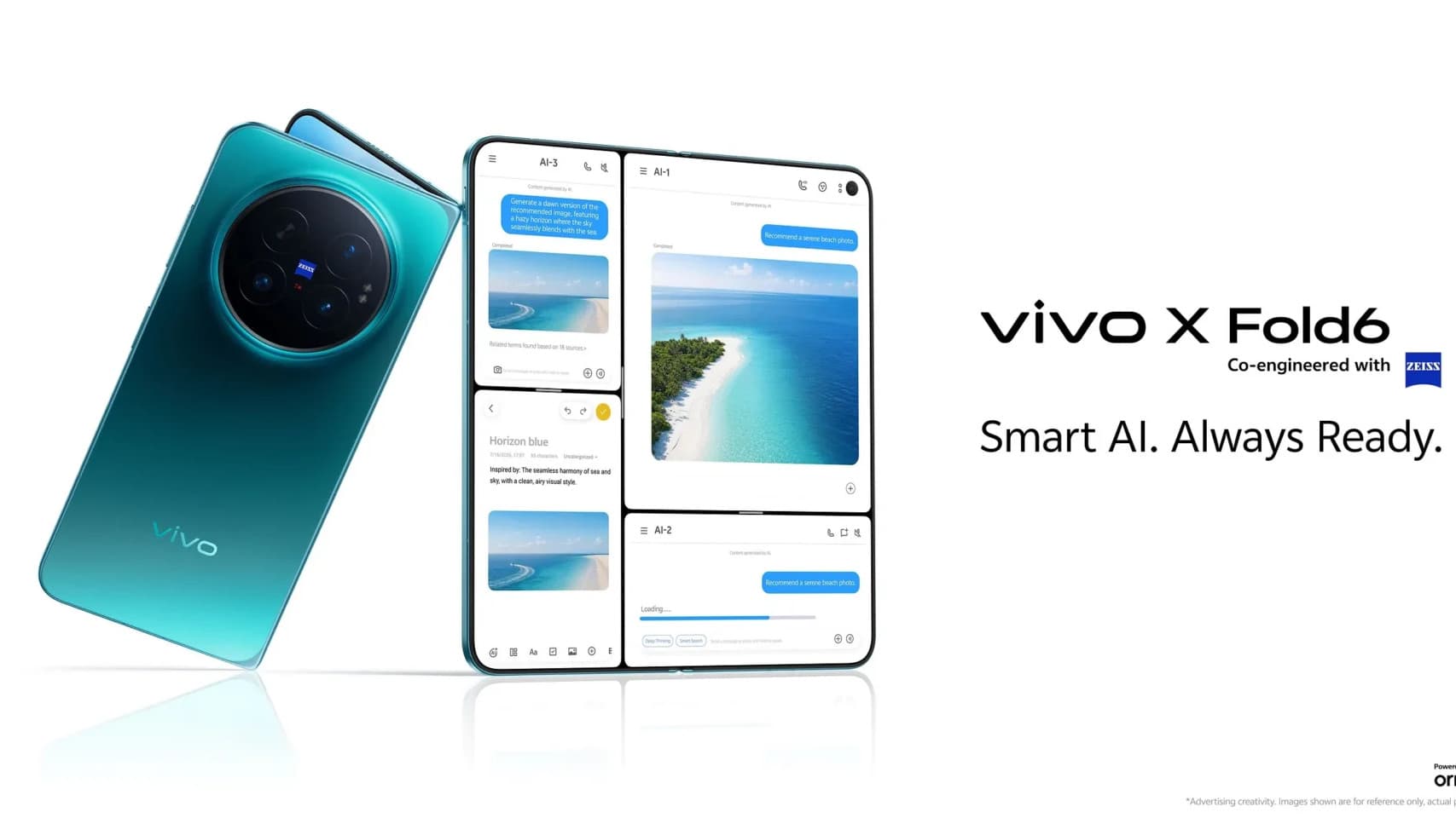 vivo X Fold6 foldable smartphone key visual from its global launch