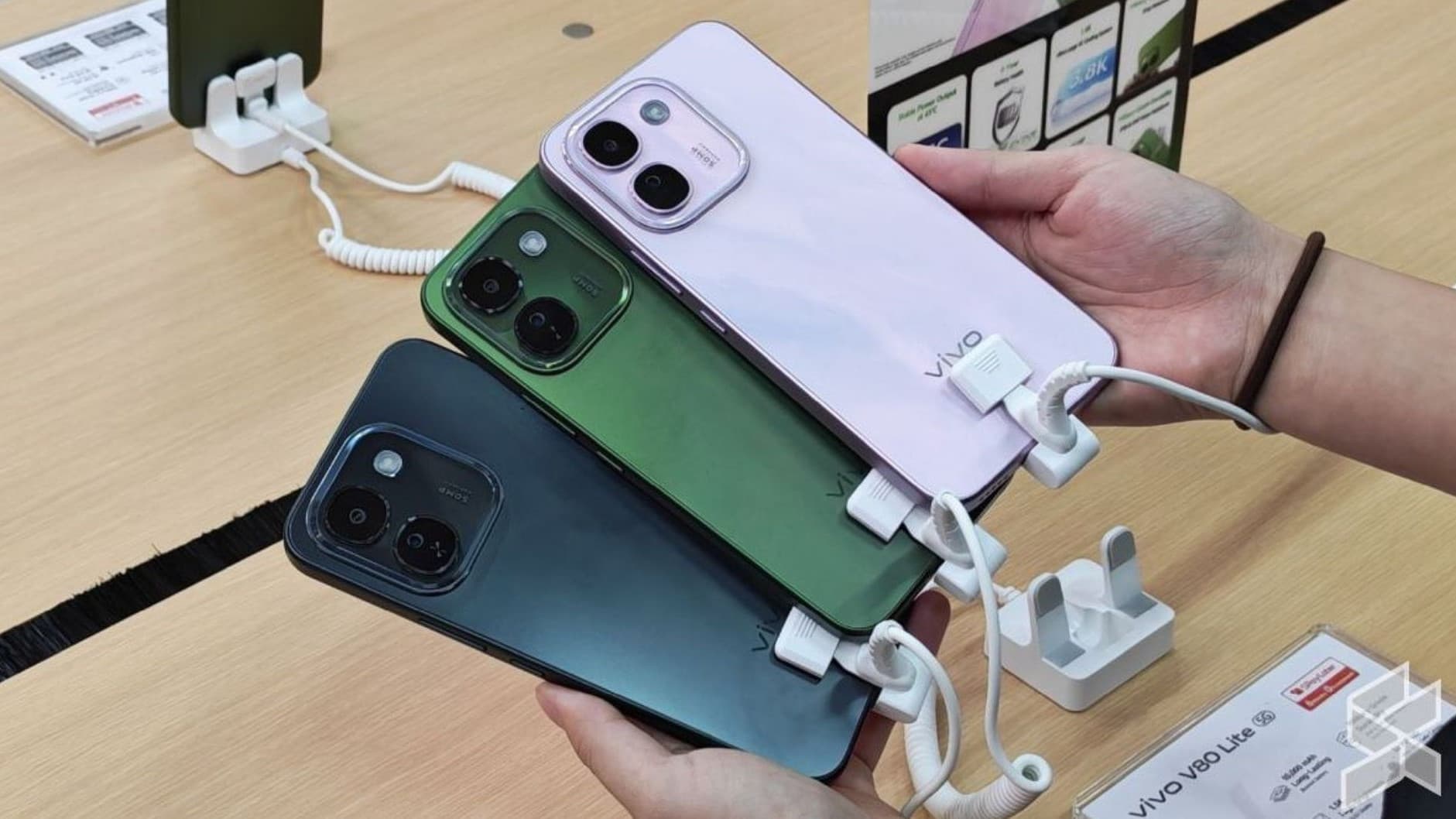 vivo V80 Lite 5G smartphone shown at its Malaysia launch