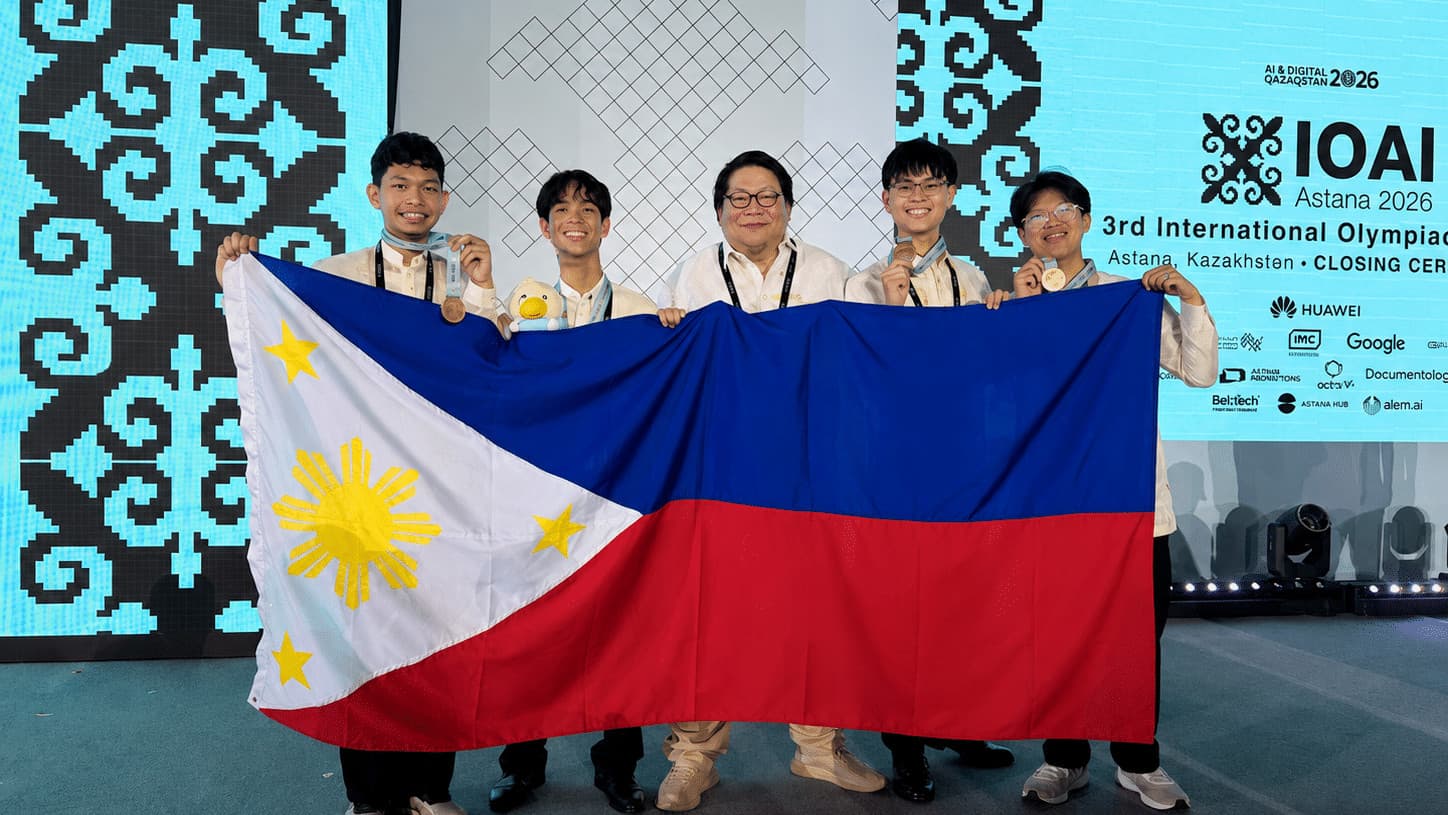 The Philippine delegation to the 2026 International Olympiad in Artificial Intelligence