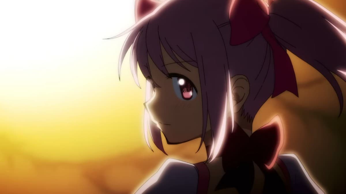 Scene from the Puella Magi Madoka Magica Walpurgisnacht Rising main trailer featuring the magical girls