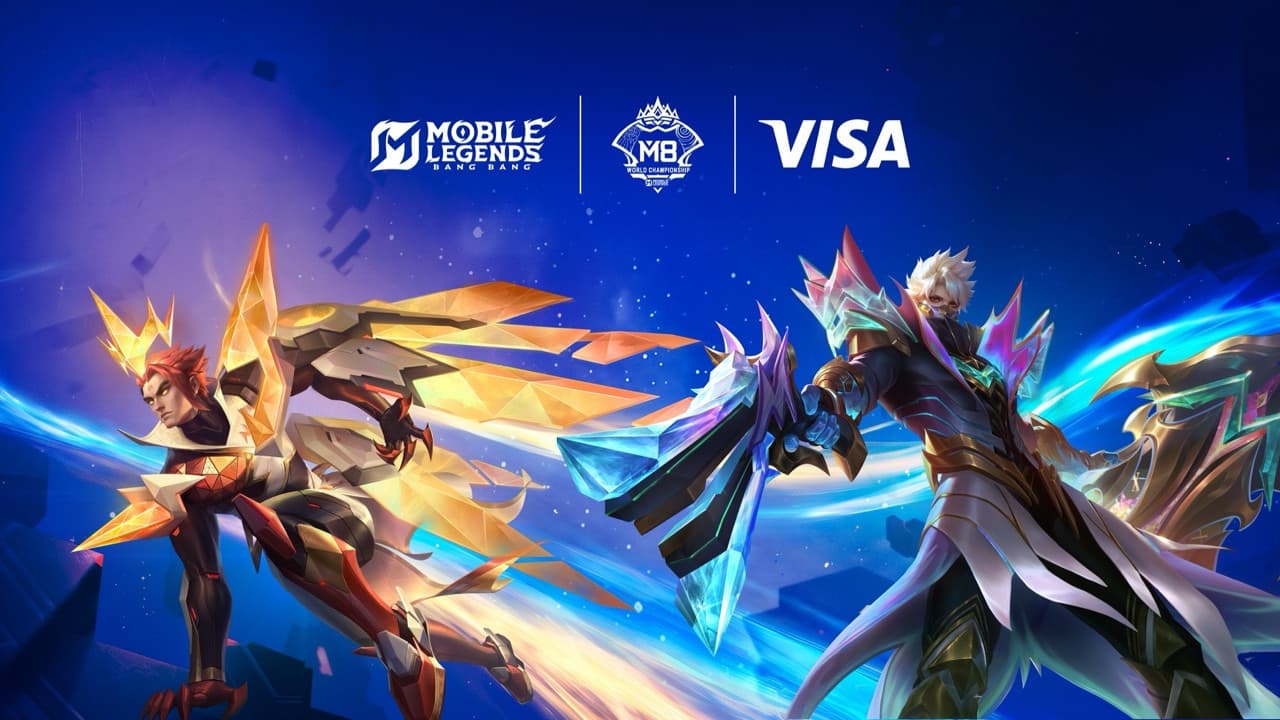 Visa and MOONTON Games M8 World Championship partnership announcement graphic
