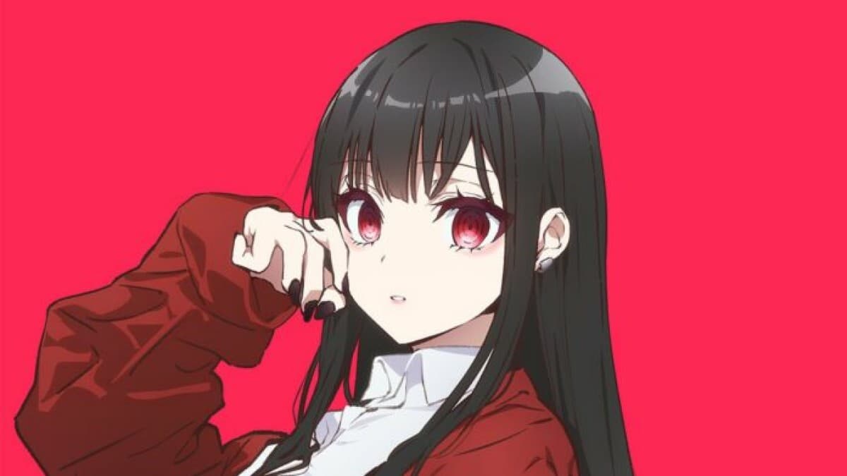 Official key visual for the Are You a Landmine, Chihara-san? anime featuring protagonist Mai Chihara in gothic attire