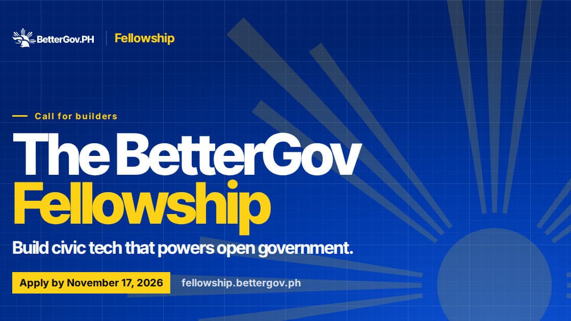 BetterGov Fellowship banner inviting civic tech builders to apply by November 17, 2026