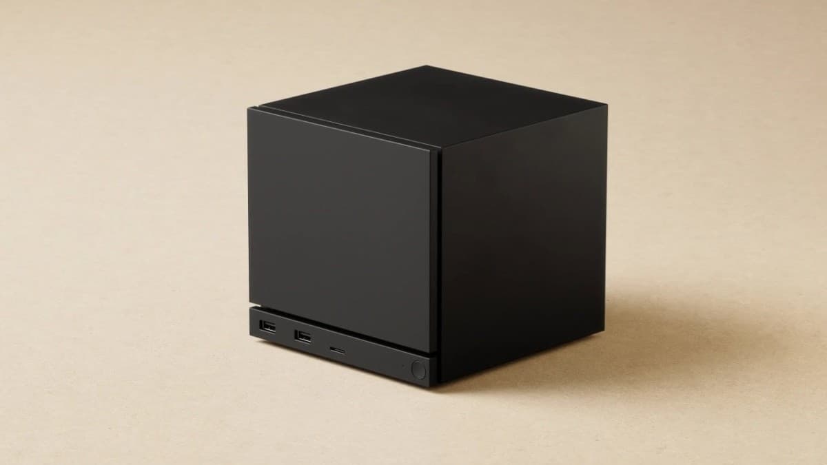 Valve Steam Machine desktop gaming PC in a compact cube form factor